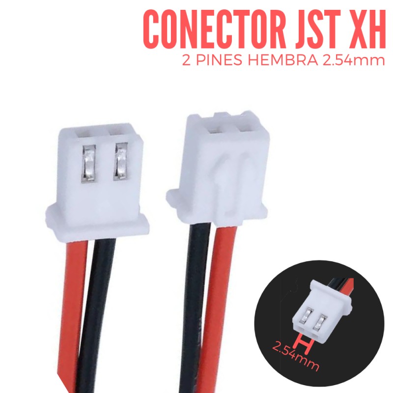 Conector Jst Xh Pin Hembra De Mm Con Cable