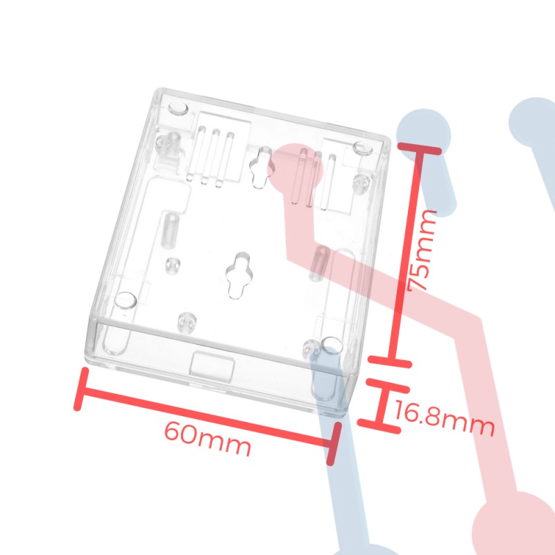 Caja Abs Trasparente Para Arduino Uno