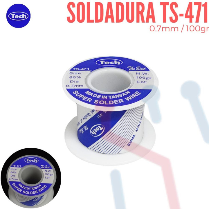 Soldadura 0.7mm 100gr  (TS-471)