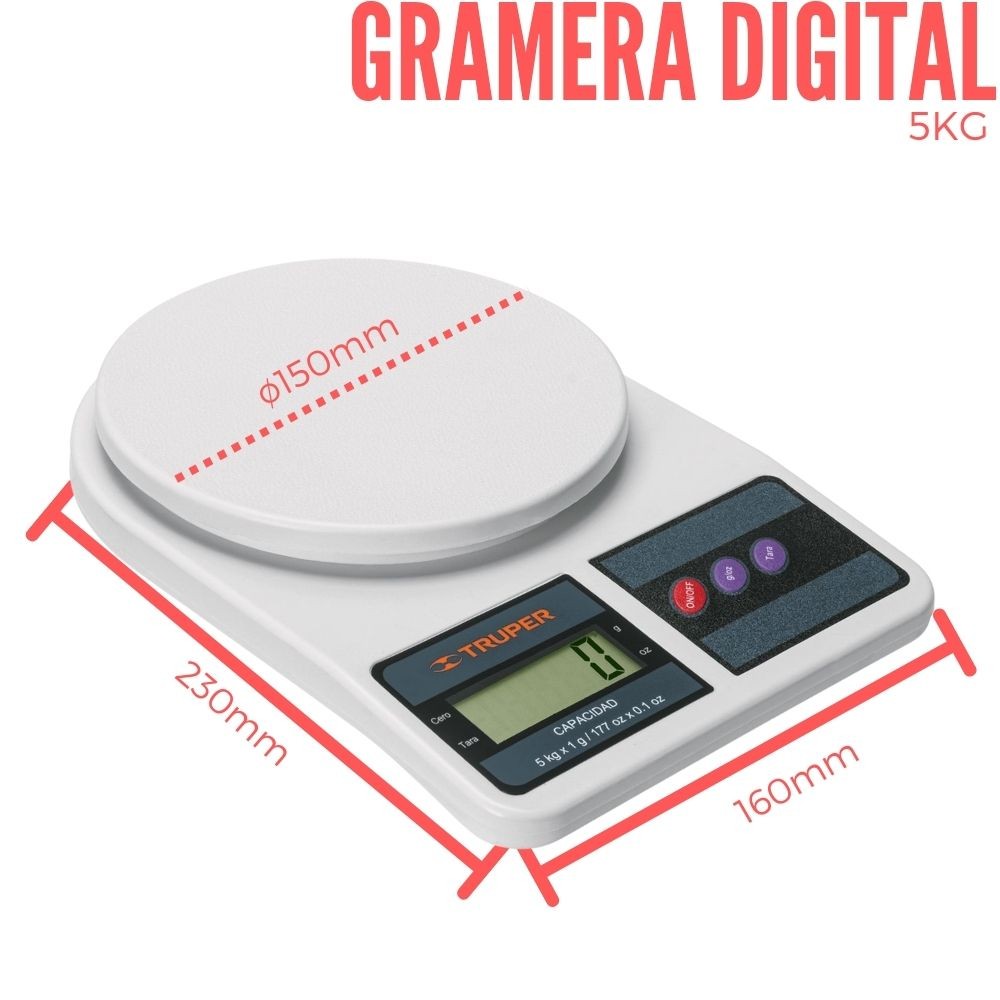 Bascula Digital Gramera Lcd De 1 Gramos A 5 Kilos