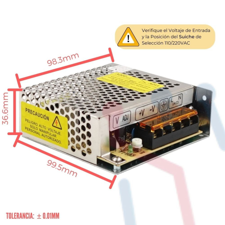 Fuente Suicheada 5V 5A 25W (LEYU)