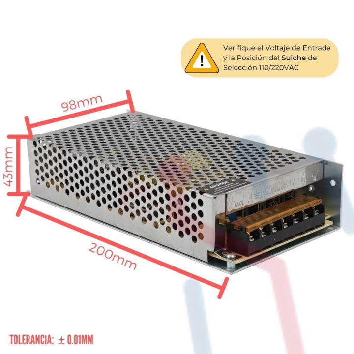Fuente Suicheada 12V 16.7A 2000W