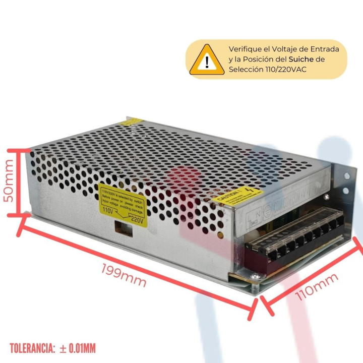 Fuente Suicheada 24V 12A 280W