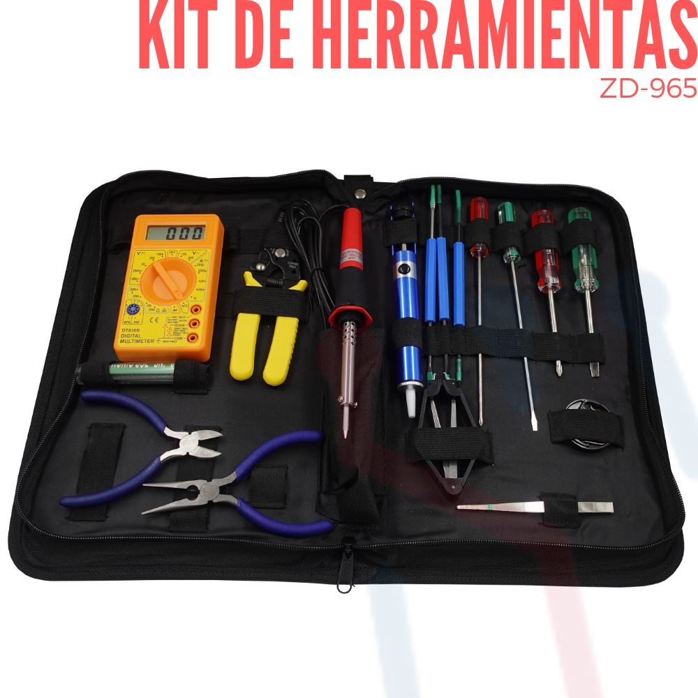  Kit de herramientas para electricista, 17 piezas : Herramientas  y Mejoras del Hogar