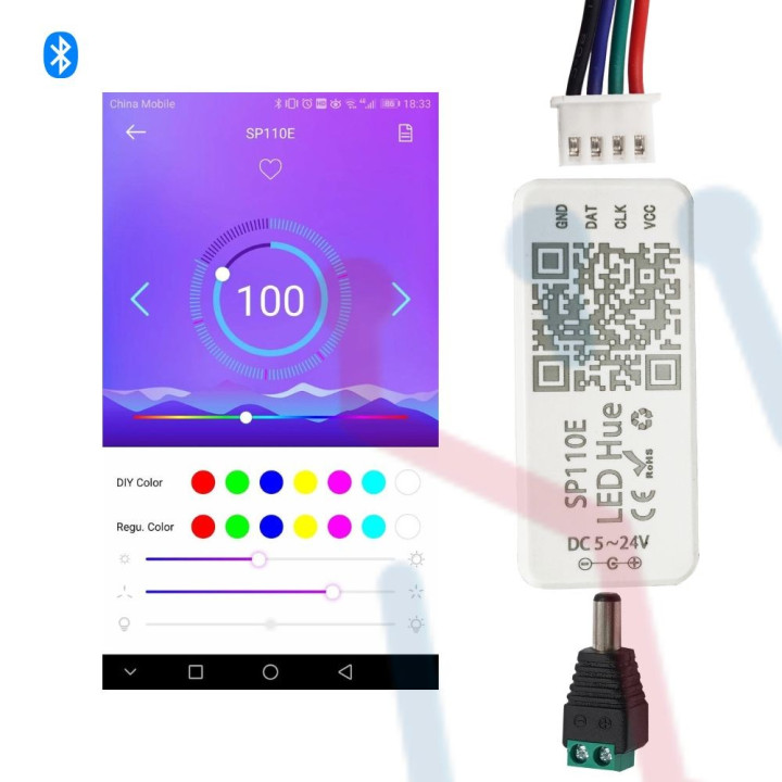 Controlador Bluetooth WS2812  (SP110E)