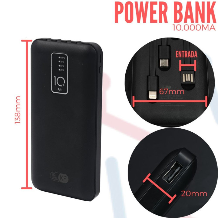 Bateria o Power Bank 10,000mAh