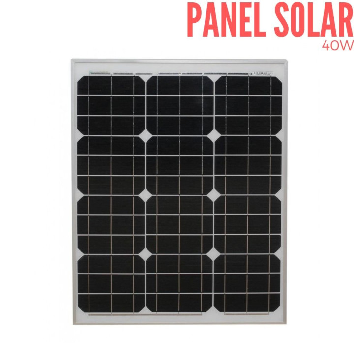 Panel solar de intemperie 40W