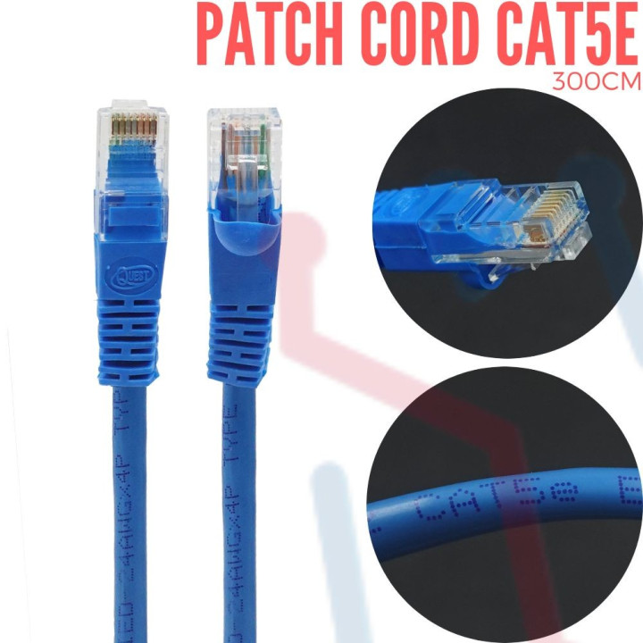 Patch Cord CAT6 Azul 3Mt
