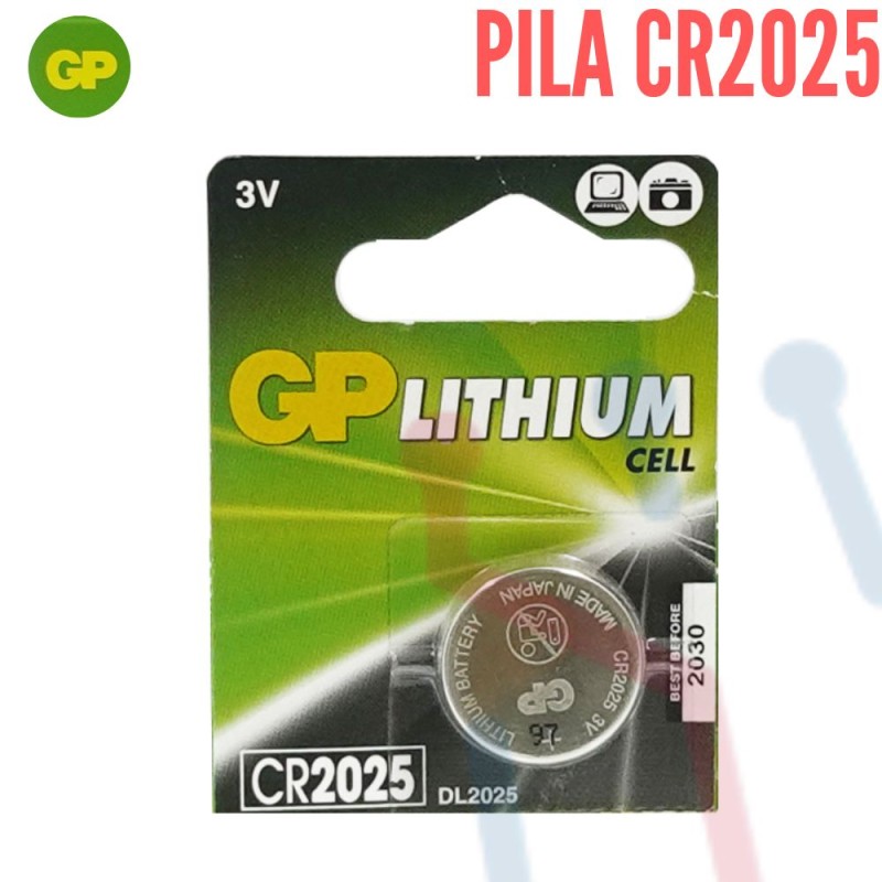 Gp pila litio cr2025 3v blister de 1 unidad