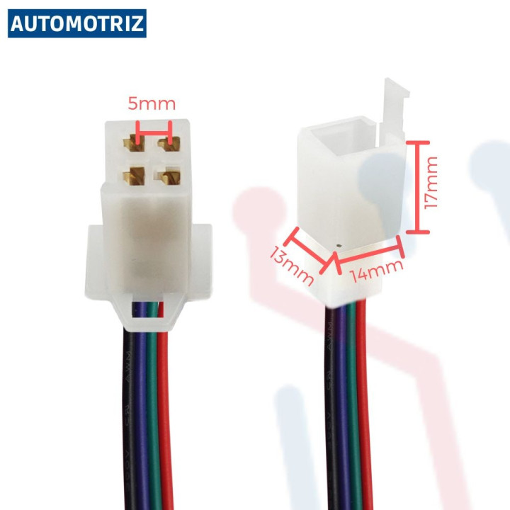 Conector Aéreo 4PIN AWG20 (Automotriz)