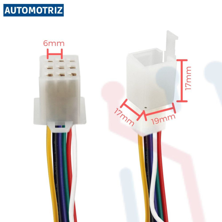 Conector Aéreo 9PIN AWG22 (Automotriz)