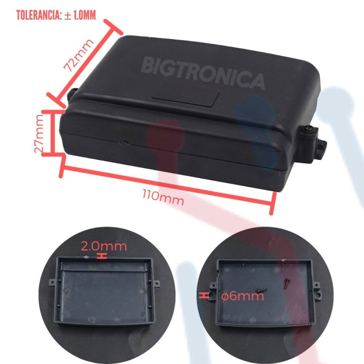 Caja de Ensamble 110x72x27mm