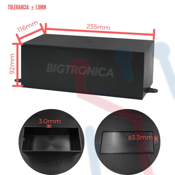 Caja de Ensamble 255x116x92mm