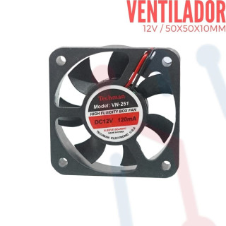 Ventilador 12V  50x50x10mm