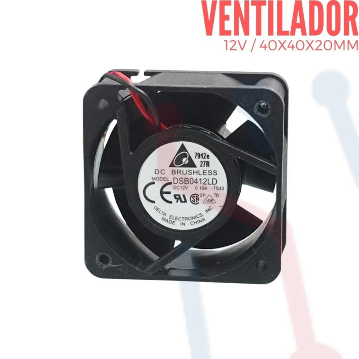 Ventilador 12V  40x40x20mm