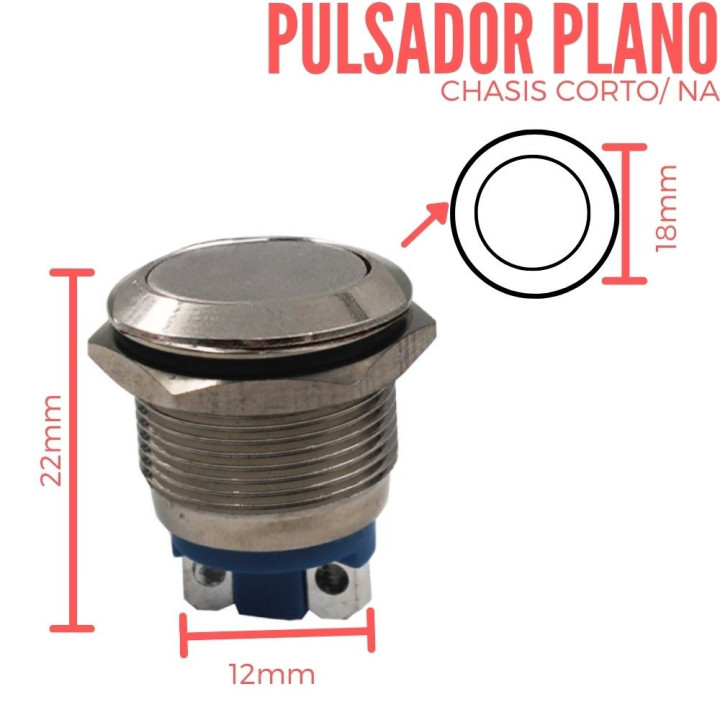 Pulsador Redondo Chasis Largo NA