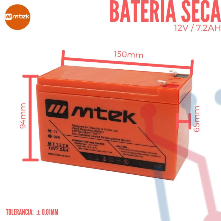 Batería Recargable Sellada 4V 4.5Ah
