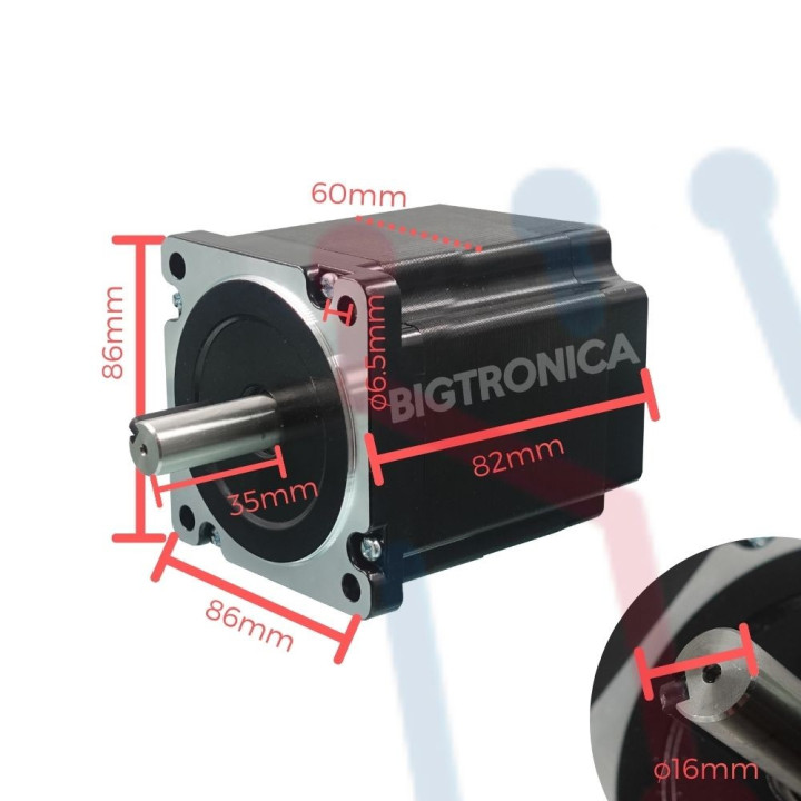 Motor Nema 34 Bipolar 45Kg/cm