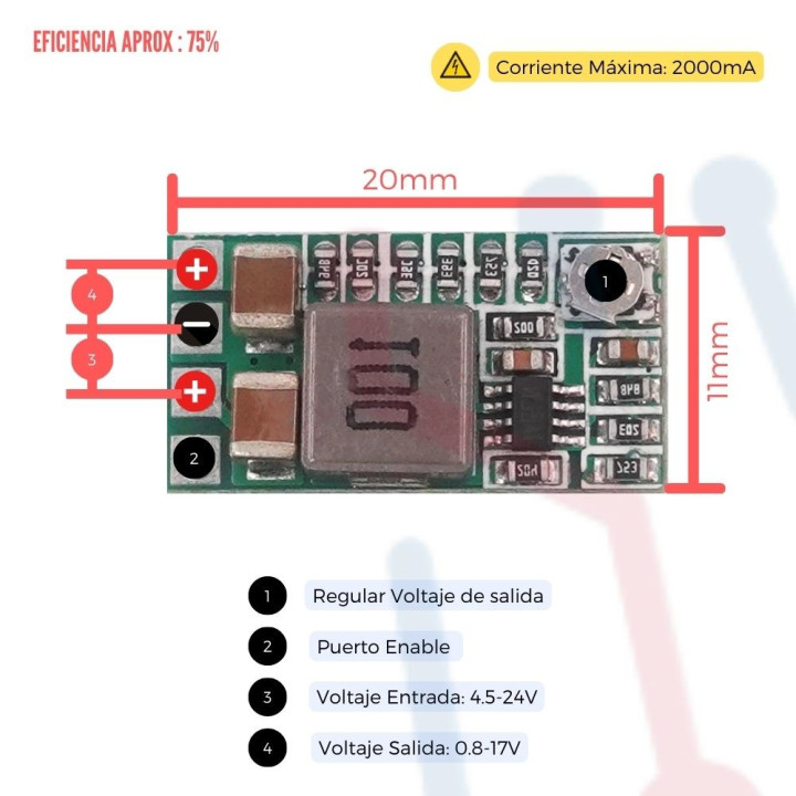 Regulador TPS54232 34W