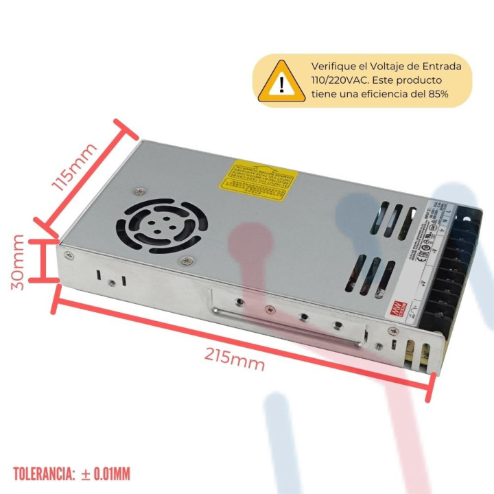 Fuente 5V 60A Mean Well