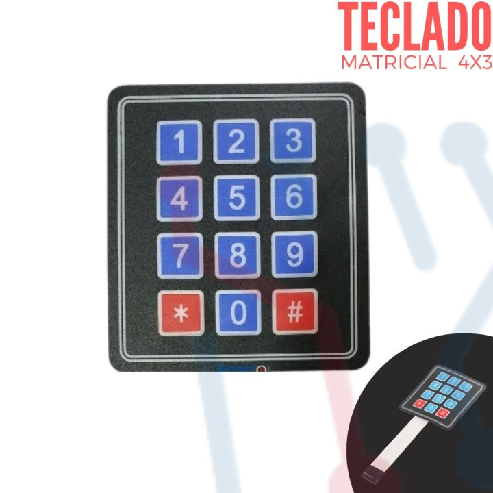 Teclado Matricial Membrana 4X3