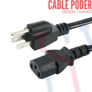 Cable Poder 14 AWG  (180cm)