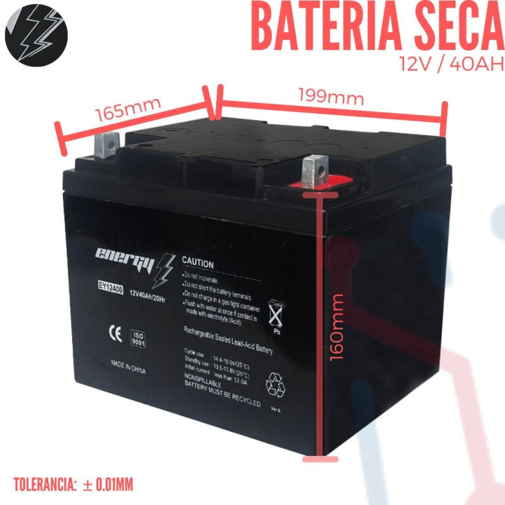 Batería Recargable Sellada 12V 45Ah