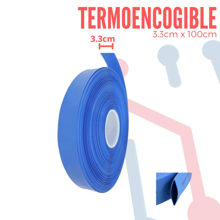 Termoencogible Azúl para Bateria