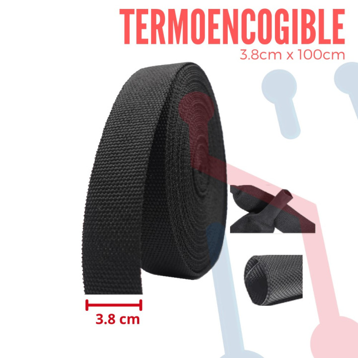 Termoencogible Trenzado 3.8cm x 100cm
