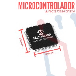 Microcontrolador Microchip dsPIC33FJ256GP506 SMD