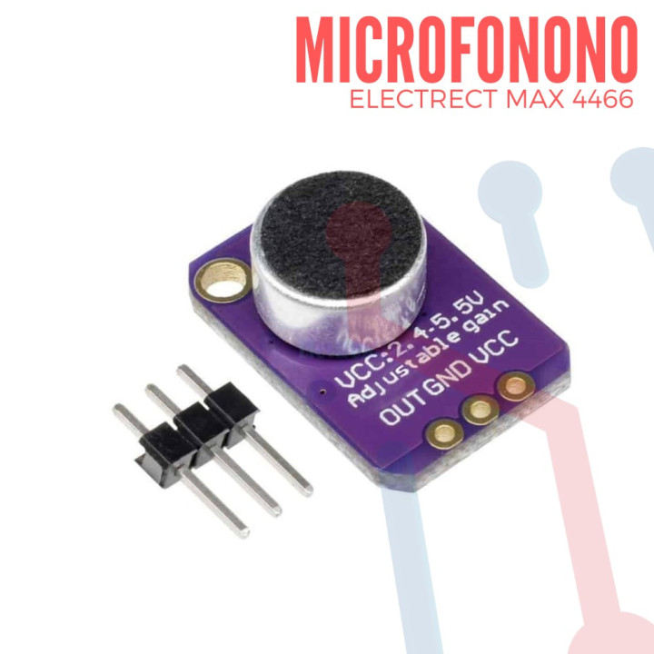 Micrófono electrect con Amplificador MAX4466