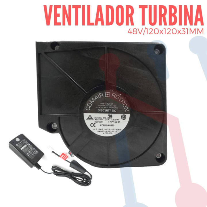 Ventilador Turbina 48V 120X120X32MM