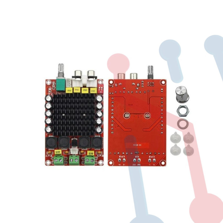 Amplificador de audio estéreo clase D 2x50w