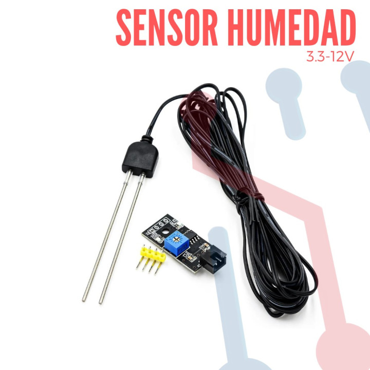 Sensor Humedad de Suelo con Sonda Anti-corrosión