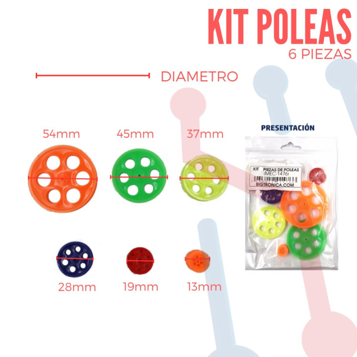 Kit de Poleas 6 Piezas
