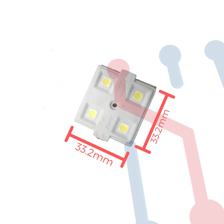 Modulo 4 led 5050 12V blanco