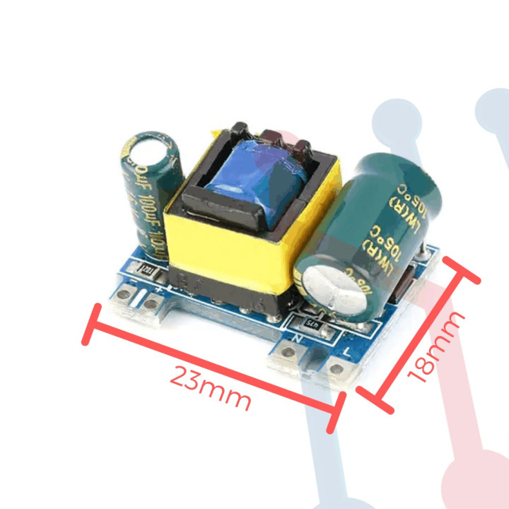 Fuente de Voltaje AC-DC para PCB 12V 400mA