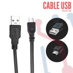 Cable USB A Micro USB (150cm)