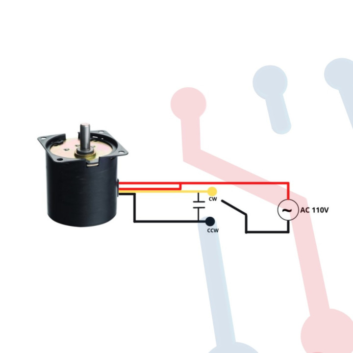 Motor Síncrono 110V 2.5RPM 80Kg