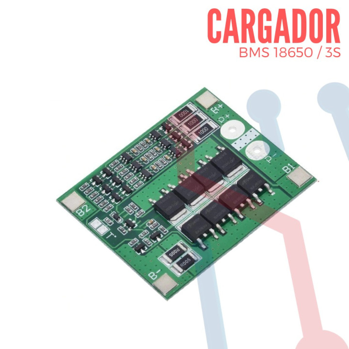 Cargador BMS 18650 3S 25A
