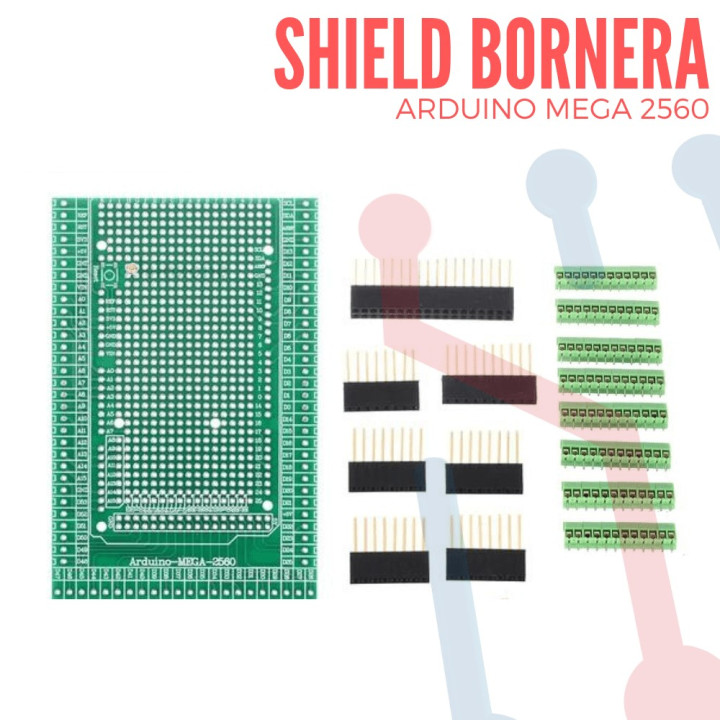 Shield Bornera Arduino Mega 2560