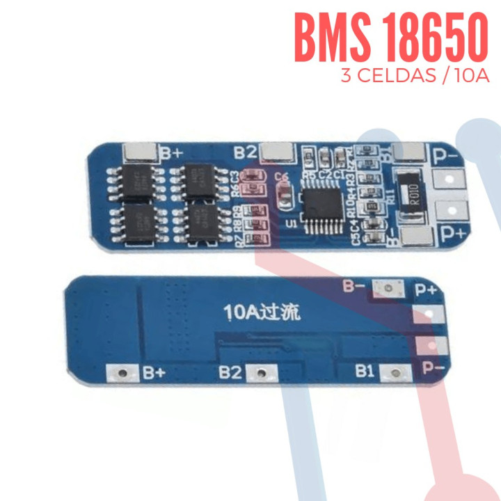 Cargador BMS 18650 3S 10A