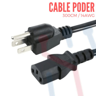 Cable Poder 14 AWG  (180cm)
