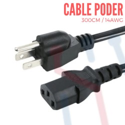 Cable Poder 14 AWG (180cm)