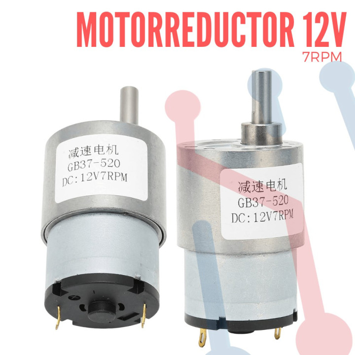 Motorreductor 12VDC 7RPM