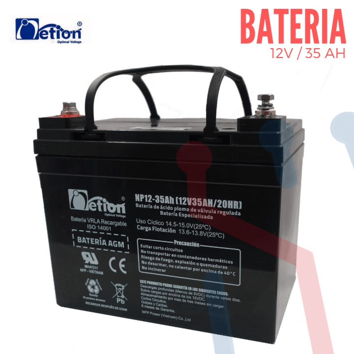 Batería Recargable Sellada 12V 45Ah