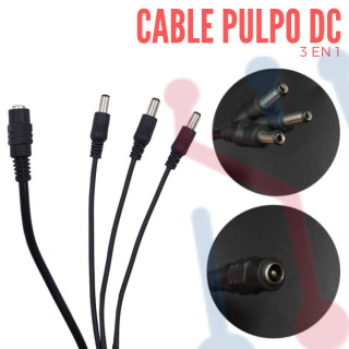 Cable Pulpo Conector DC (3 en 1)