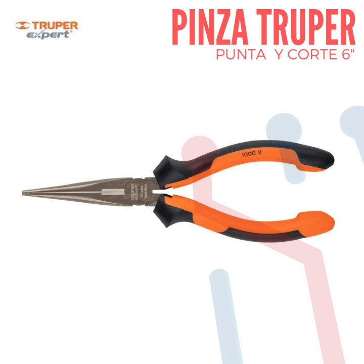 Pinza de Punta y Corte 6" Truper Expert