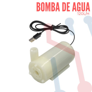 Bomba de Agua 6V/Dc 1Mt 120L/h USB