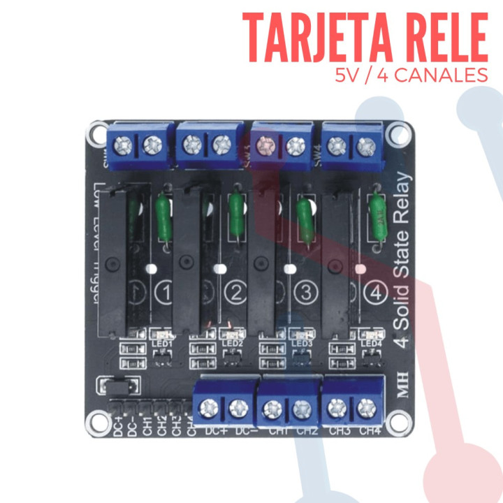 Tarjeta Relé de estado solido 4 relé